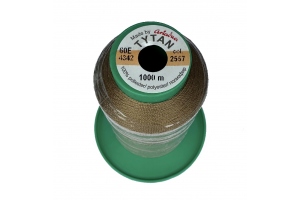 Нитки бісерні Ariadna Tytan 60E, 1000 метрів, коричневий 2557